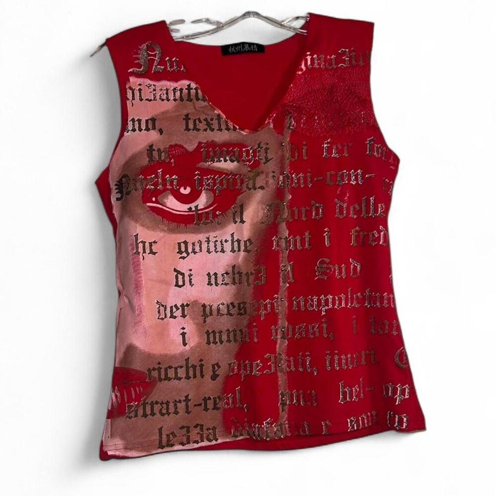 Sickest vintage japanese brand tank graphic printed
